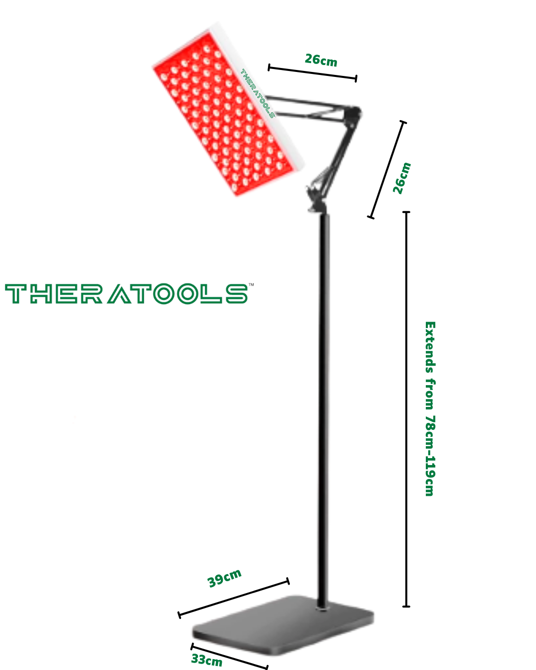 Red Light Therapy Lamp – Standalone  with Flexible Gooseneck