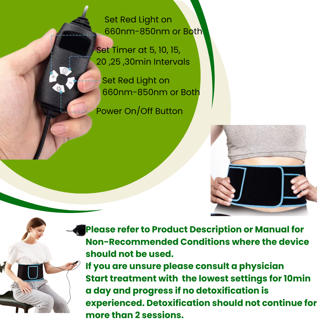 Red LED Therapy Wrap Belt With Timer Controller
